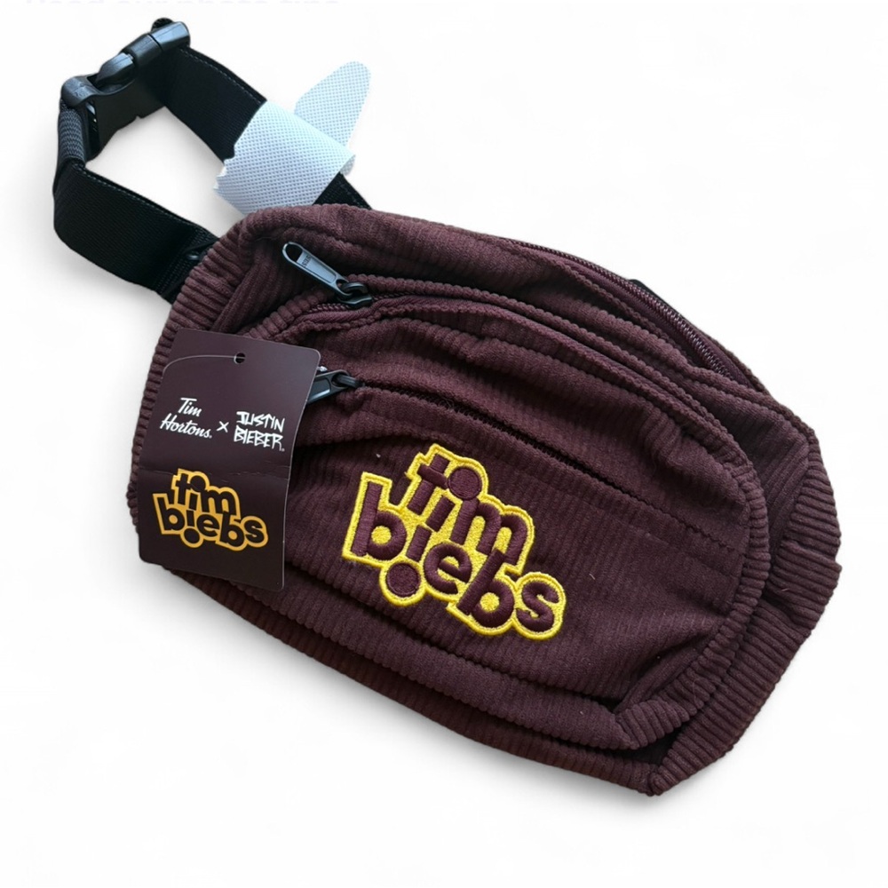 Tim Biebs x Justin Bieber Official Tim Hortons Corduroy Fanny Pack